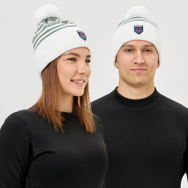 Шапка Nordski Severe Ice Mint/White
