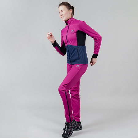 Тренировочная куртка Nordski Pro Fuchsia/ Blue W