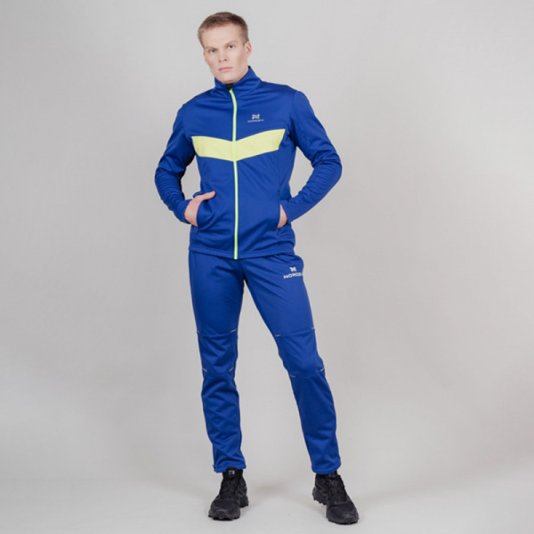 Разминочный костюм Nordski Base True Blue/Lime