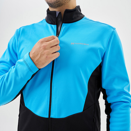 Тренировочная куртка Nordski Advance Light Blue/Black
