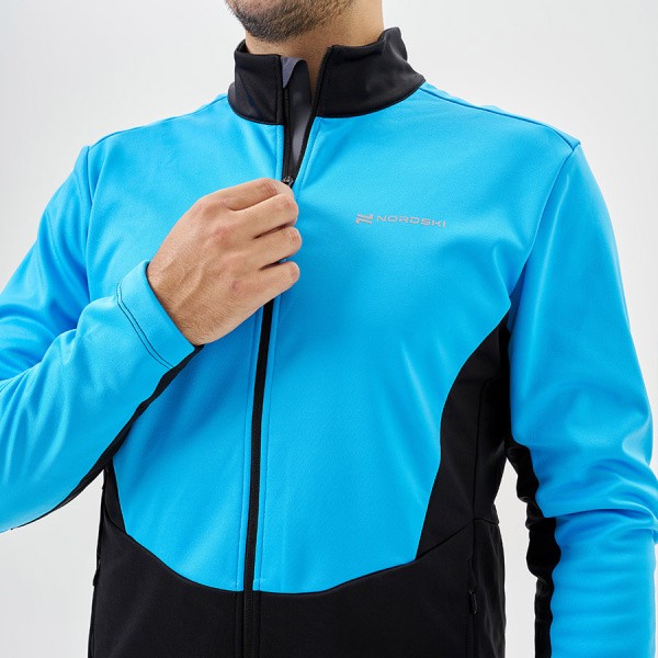 Тренировочная куртка Nordski Advance Light Blue/Black
