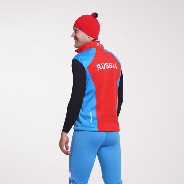 Жилет разминочный Nordski National Blue