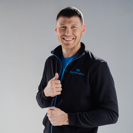 Толстовка Nordski Zip Black/Blue