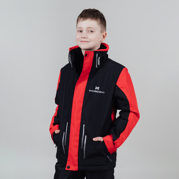 Горнолыжная куртка Nordski Jr.Extreme  Black/Red