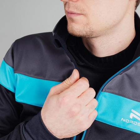 Разминочная куртка Nordski Drive Black/Blue
