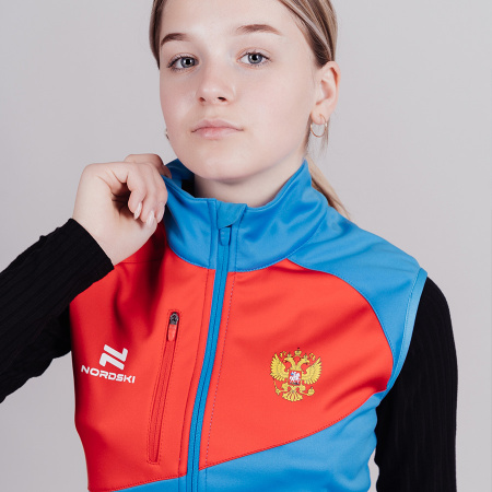 Жилет разминочный Nordski Jr.Premium  National