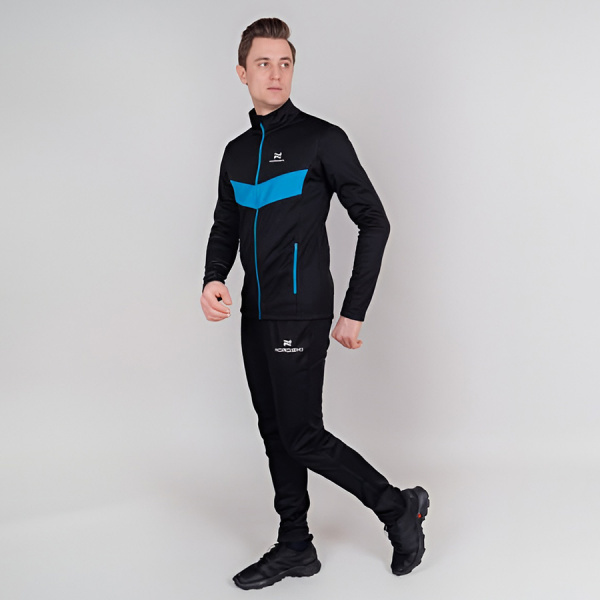 Разминочный костюм Nordski Base Black/Blue