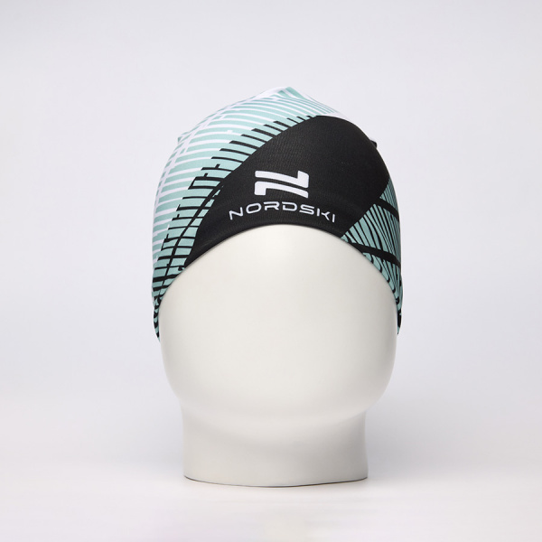 Гоночная шапка Nordski Jr. Heat Black/Ice Mint