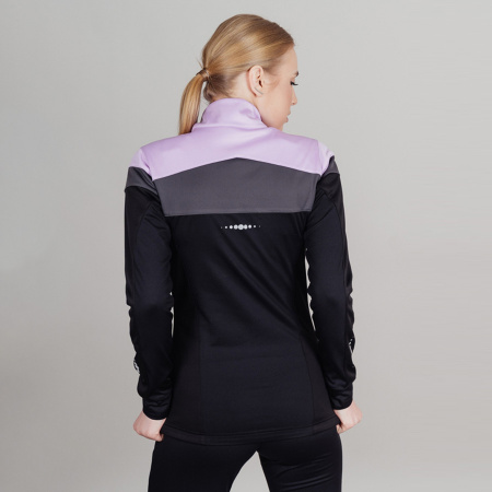 Разминочная куртка Nordski Drive Black/Orchid W