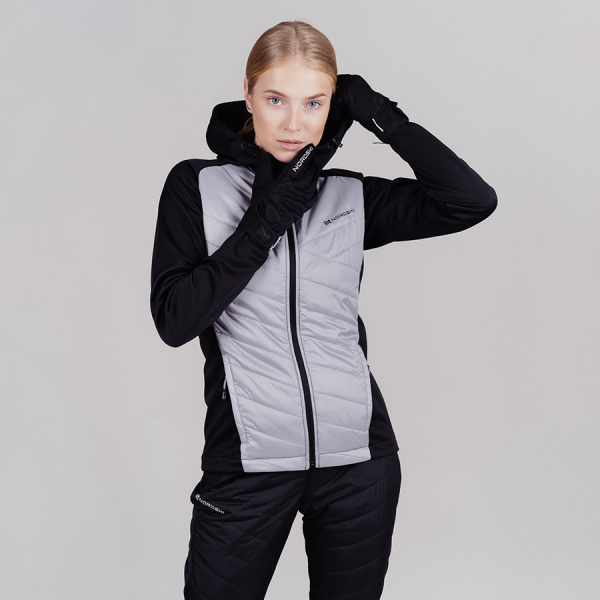 Тренировочный костюм Nordski Hybrid Hood Black/Grey W