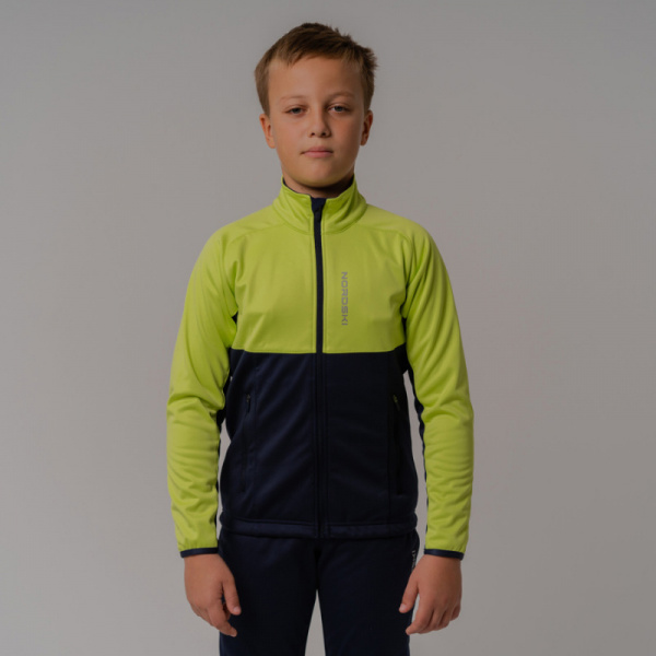 Разминочная куртка Nordski Jr.Premium Green/Blueberry