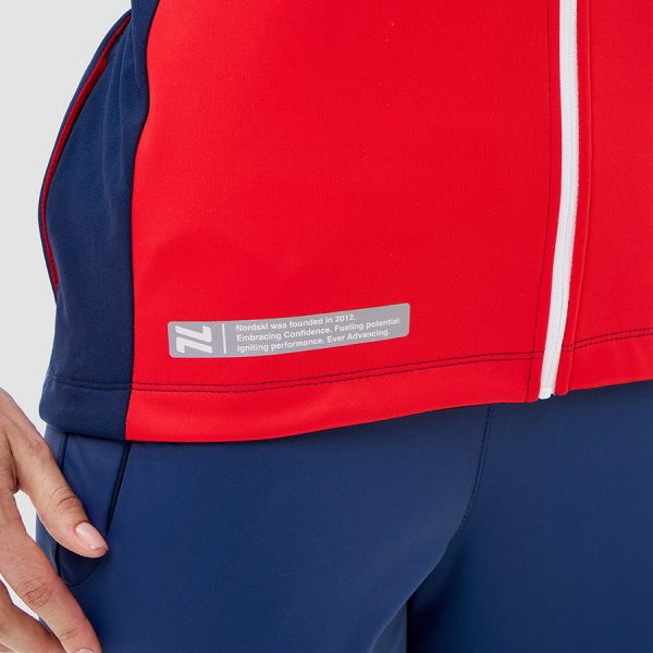 Тренировочная куртка Nordski Pro 2.0 White/Red/Blue W
