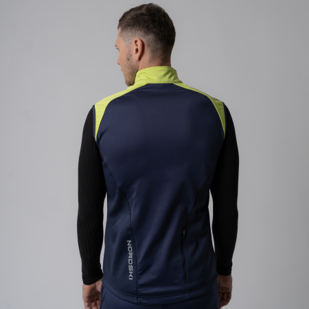 Жилет разминочный Nordski Premium Green/Blueberry