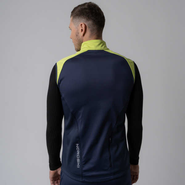 Жилет разминочный Nordski Premium Green/Blueberry