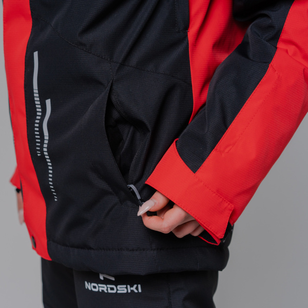 Горнолыжная куртка NORDSKI Jr.Extreme black/red Q