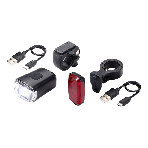 Фонари (комплект) BBB 2020 lightset Stud combo + BLS-147 rear Spot Black (б/р)