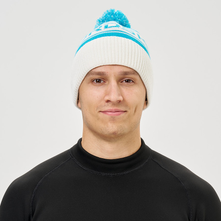 Шапка Nordski Blizzard Aquamarine/White