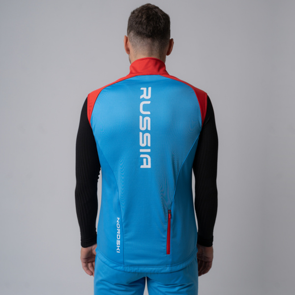 Жилет разминочный Nordski Premium Blue/Red