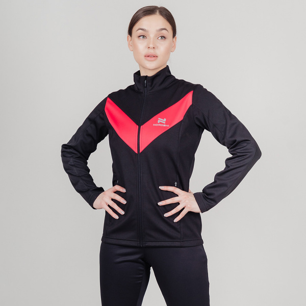 Разминочный костюм Nordski Base Black/Pink W