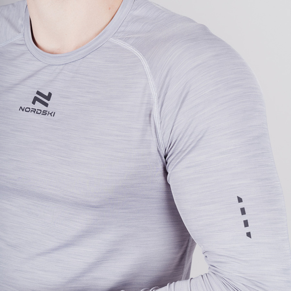 Футболка Nordski Pro Grey с длинным рукавом 
