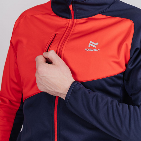 Разминочный костюм Nordski Premium Blueberry/Red