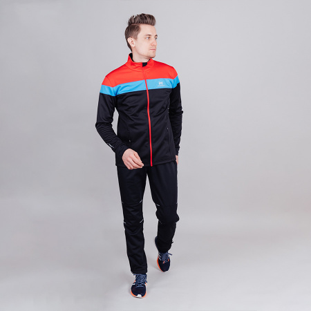 Разминочная куртка Nordski Drive black/red
