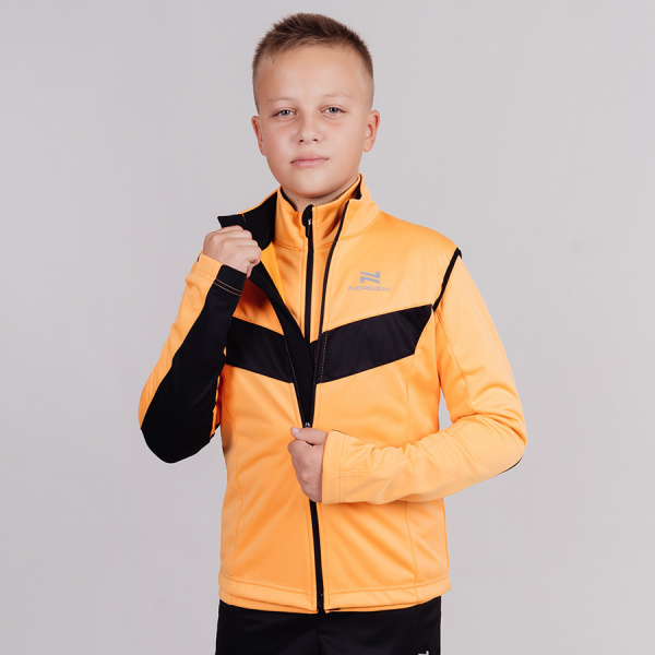 Жилет разминочный Nordski Jr.BASE Orange/Black