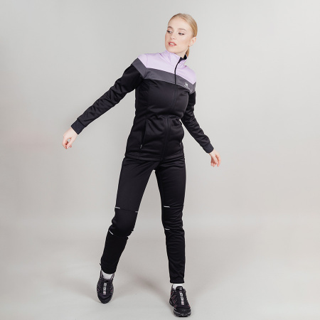 Разминочная куртка Nordski Drive Black/Orchid W