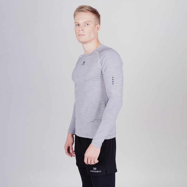 Футболка Nordski Pro Grey с длинным рукавом 