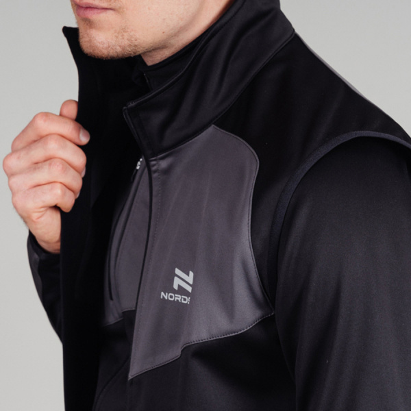 Жилет разминочный Nordski Premium Black/Graphite