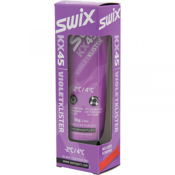 Мазь Swix Klister KX45 Violet, 55 g