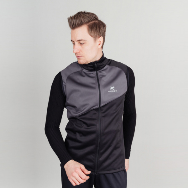 Жилет разминочный Nordski Premium Black/Graphite