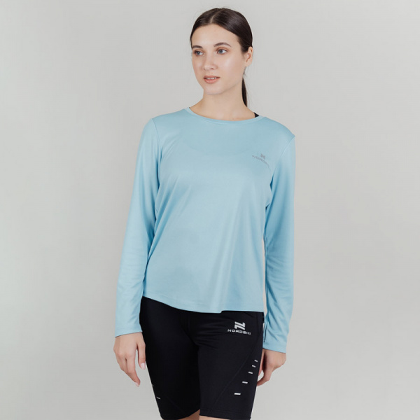 Футболка Nordski Run Blue Sky W с длинным рукавом Q