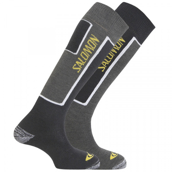 Носки Salomon Elios 2 Pack BLACK/GREY