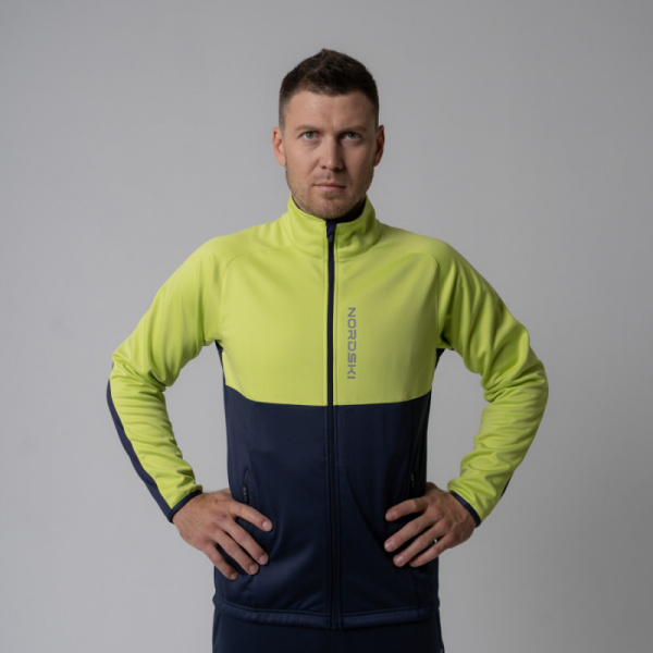 Разминочная куртка Nordski Premium Green/Blueberry
