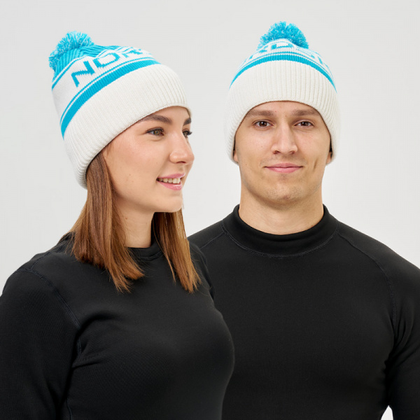 Шапка Nordski Blizzard Aquamarine/White