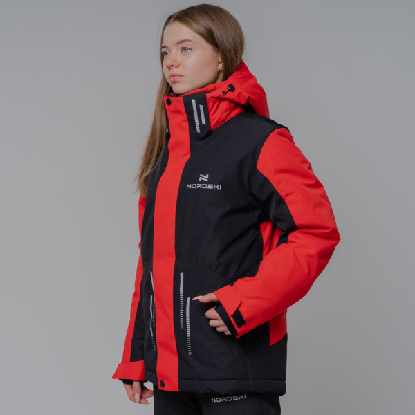 Горнолыжная куртка NORDSKI Jr.Extreme black/red Q