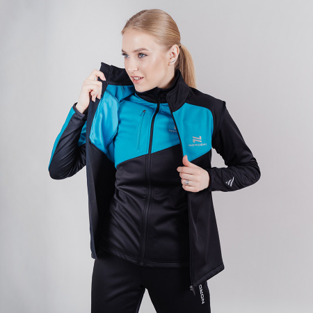 Жилет разминочный Nordski Premium Blue/Black W