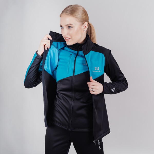 Жилет разминочный Nordski Premium Blue/Black W