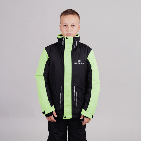 Горнолыжная куртка NORDSKI Jr.Extreme black/lime