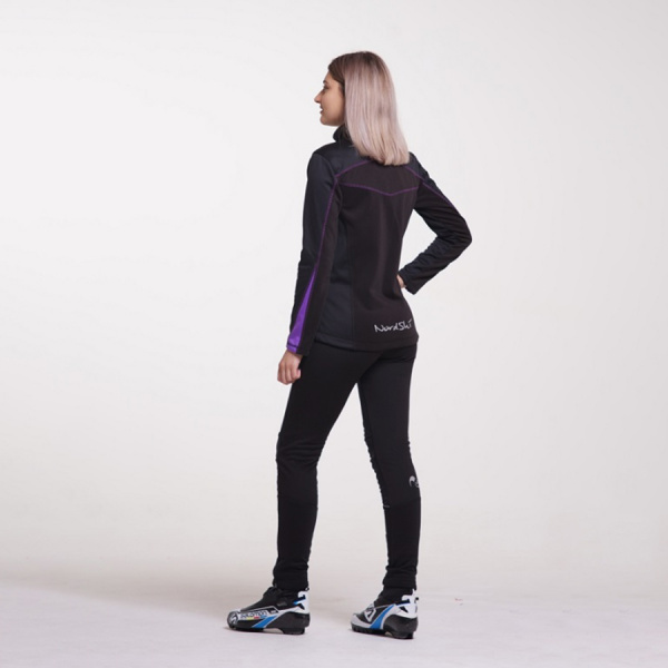 Жилет разминочный Nordski Jr.Active Black/Violet/18