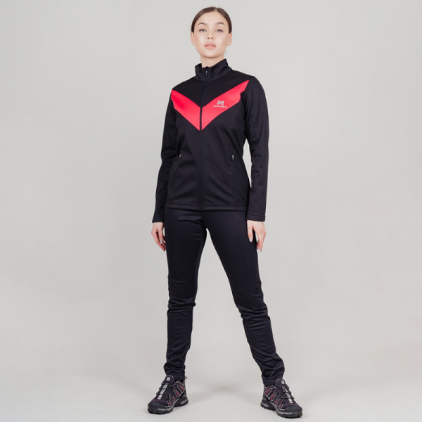 Разминочный костюм Nordski Base Black/Pink W
