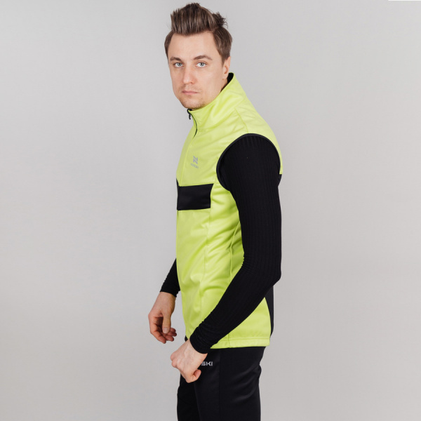 Жилет разминочный Nordski BASE Lime/Black