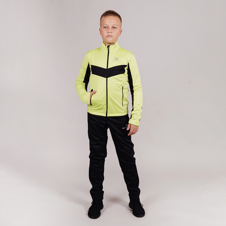 Разминочная куртка Nordski Jr.Base lime/black