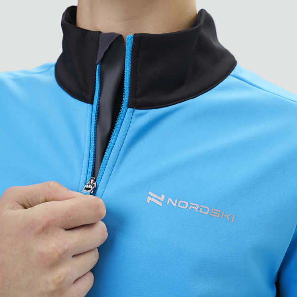 Тренировочная куртка Nordski Jr. Advance Light Blue/Black