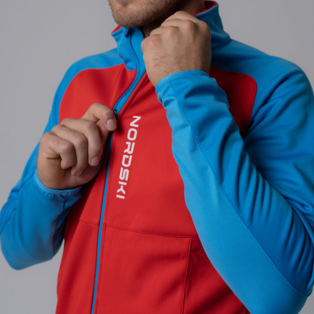Разминочная куртка Nordski Premium red/blue