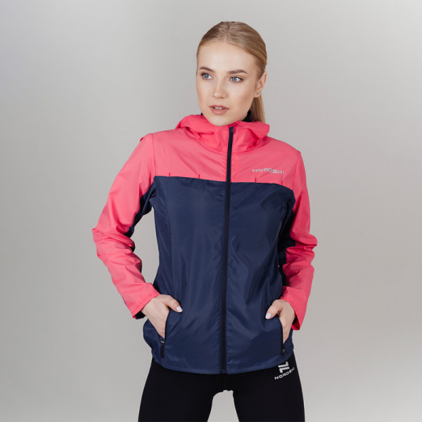 Ветровка Nordski Rain Coral/Navy W