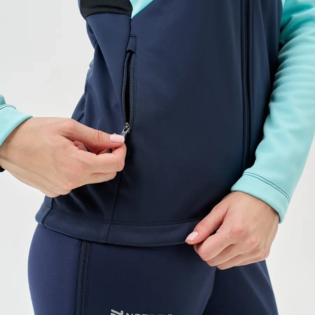 Тренировочная куртка Nordski Advance Mint/Blueberry W