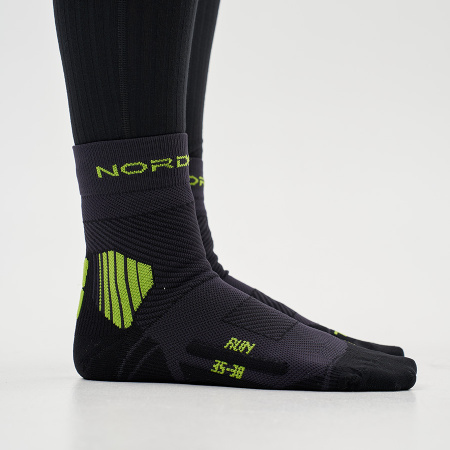 Носки Nordski Run All year Black/Lime