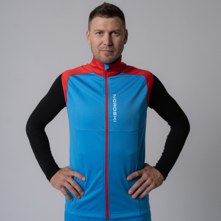 Жилет разминочный Nordski Premium Blue/Red